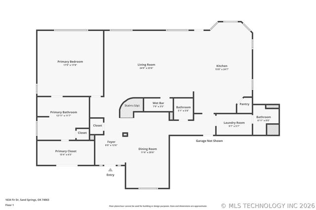 1634 E Fir Drive, Sand Springs, OK 74063