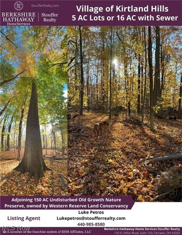 Lot C Little Mountain Road, Kirtland Hills, OH 44060