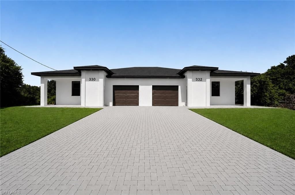 330 / 332 Bell BLVD S, LEHIGH ACRES, FL 33974 — exterior