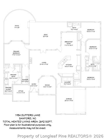1954 Duffers Lane, Sanford, NC 27332
