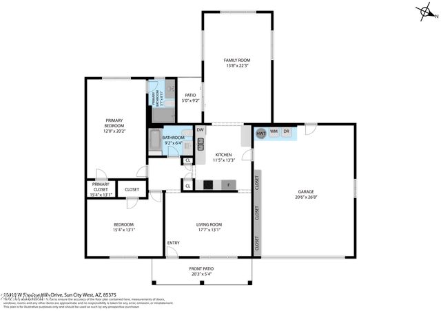 13415 W SHADOW HILLS Drive, Sun City West, AZ 85375