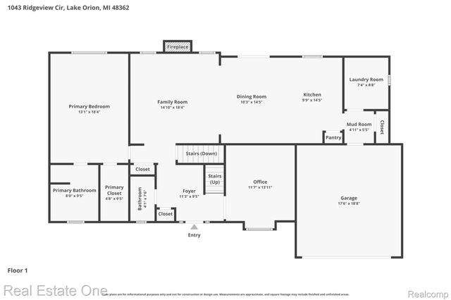 1043 Ridgeview Circle, Orion Charter Township, MI 48362