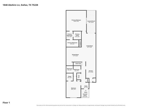 1848 Abshire Lane, Dallas, TX 75228