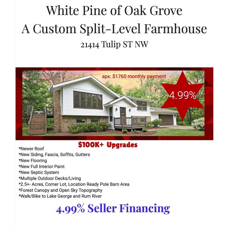 21414 Tulip Street NW, Oak Grove, MN 55303