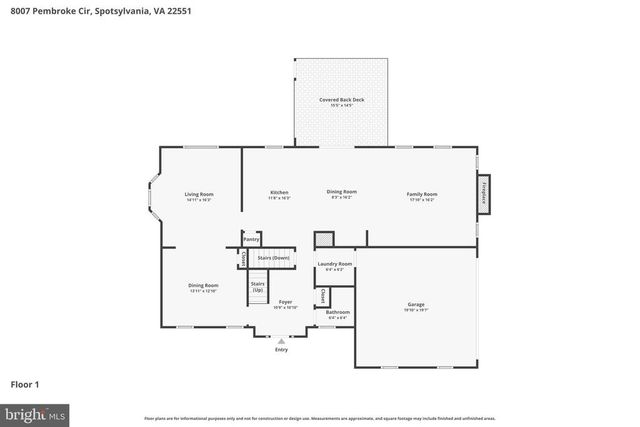 8007 PEMBROKE CIR, Spotsylvania, VA 22551