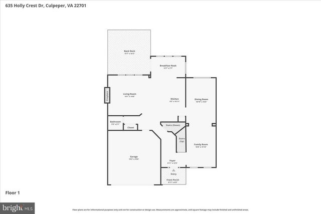 635 HOLLY CREST DR, Culpeper, VA 22701