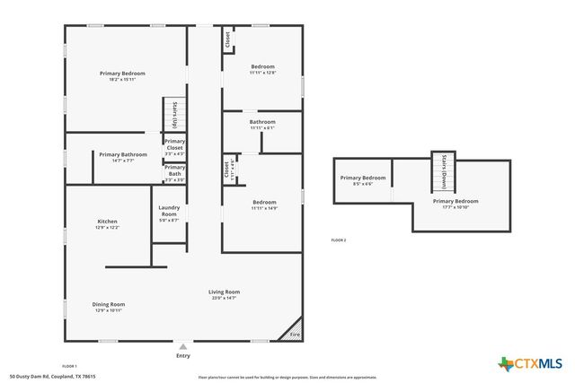 50 Dusty Dam Road, Coupland, TX 78615