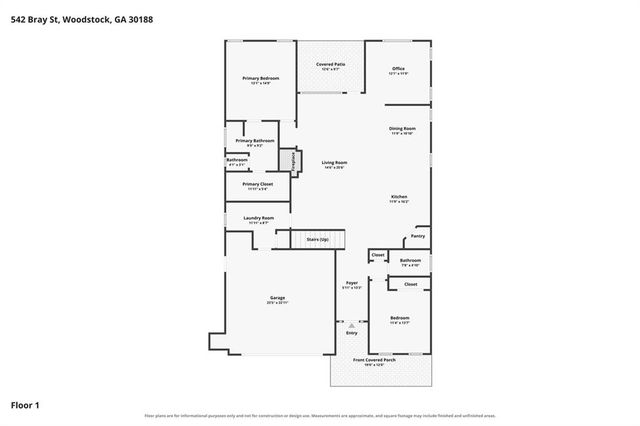 542 Bray Street, Woodstock, GA 30188
