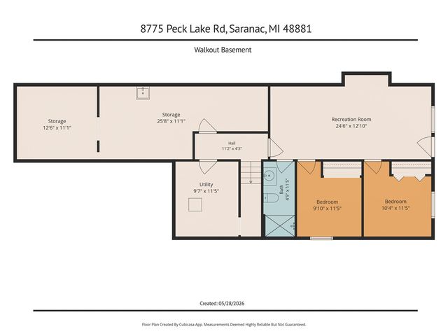 8775 Peck Lake Road, Saranac, MI 48881