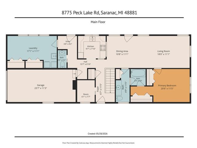 8775 Peck Lake Road, Saranac, MI 48881