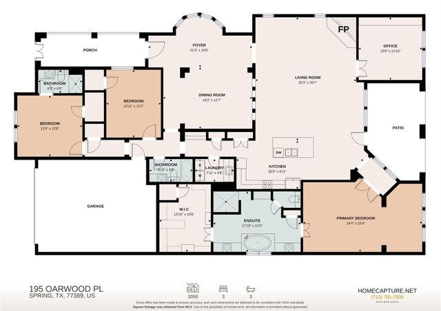 195 Oarwood Place, Spring, TX 77389