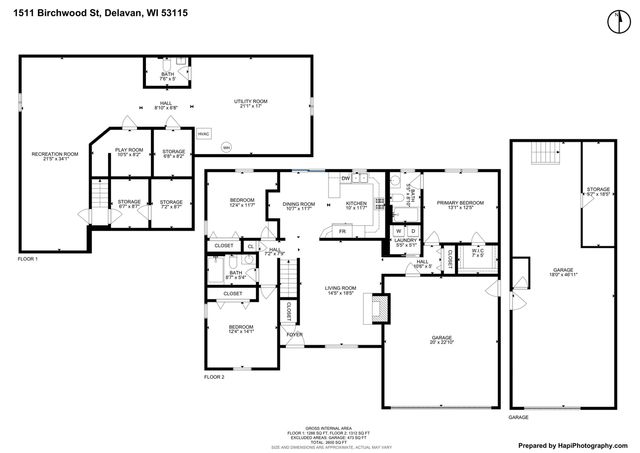 1511 Birchwood STREET, Delavan, WI 53115