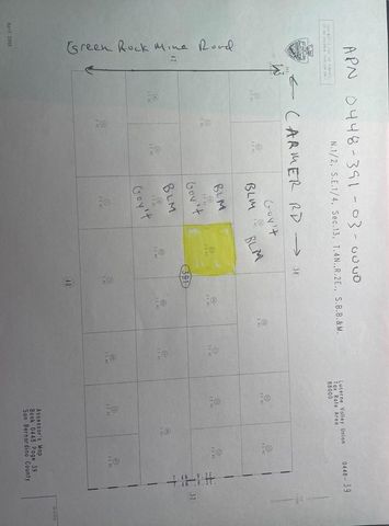 0 Carmer Road 0, Johnson Valley, CA 92285