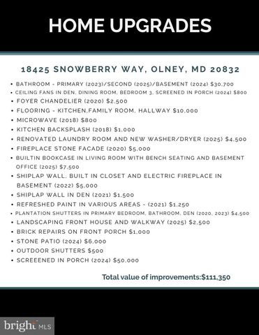 18425 SNOWBERRY WAY, Olney, MD 20832
