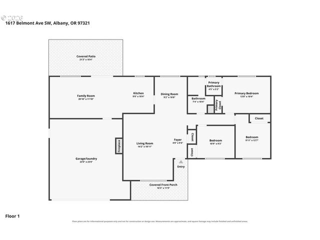 1617 BELMONT Ave, Albany, OR 97321