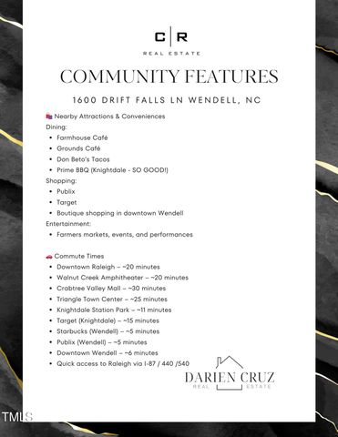 1600 Drift Falls Lane, Wendell, NC 27591