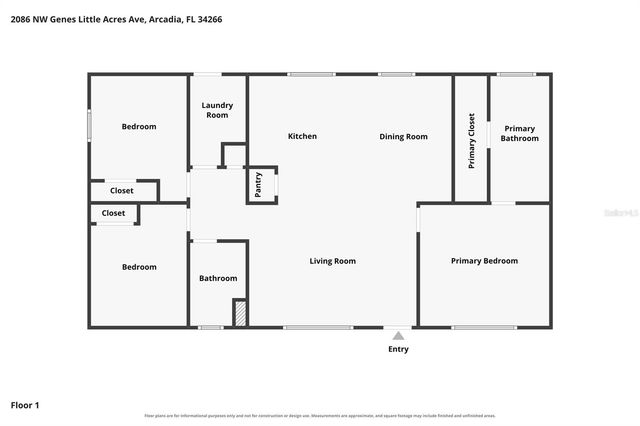 2086 NW GENES LITTLE ACRES AVENUE, Arcadia, FL 34266