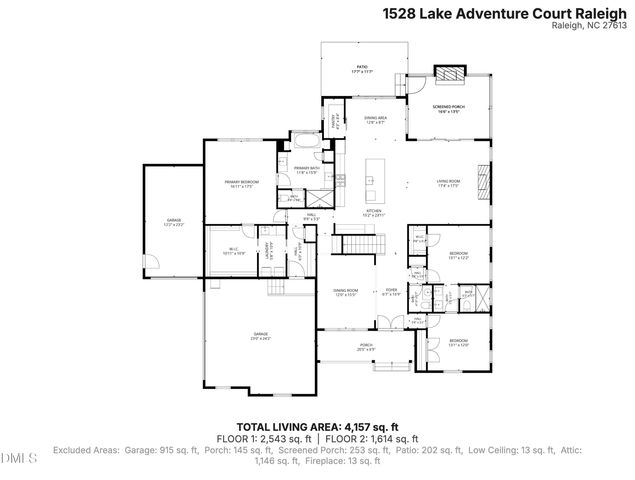 1528 Lake Adventure Court, Raleigh, NC 27613