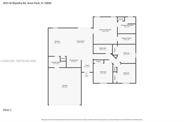 2031 W Myakka Road, Avon Park, FL 33825