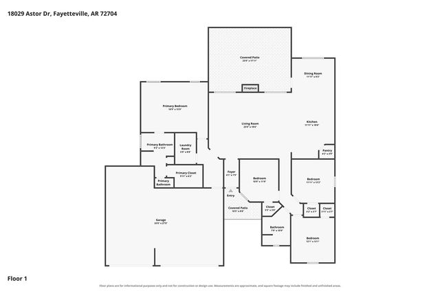18029 Astor Drive, Fayetteville, AR 72704