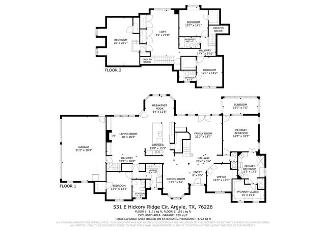 531 E Hickory Ridge Circle, Argyle, TX 76226