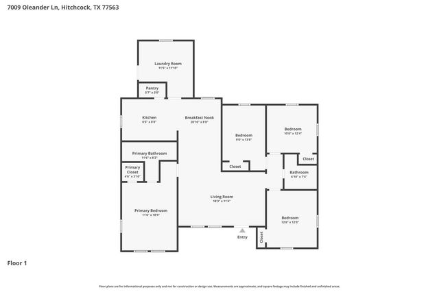 7009 Oleander Drive, Hitchcock, TX 77563