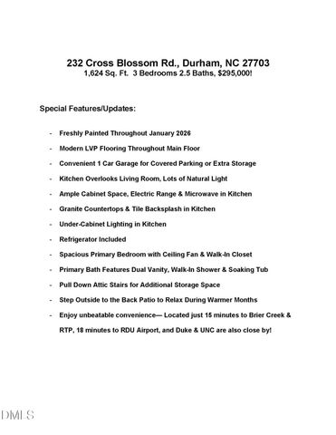 232 Cross Blossom Road, Durham, NC 27703