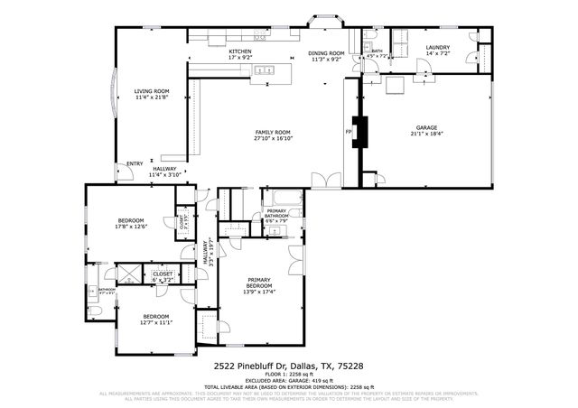 2522 Pinebluff Drive, Dallas, TX 75228