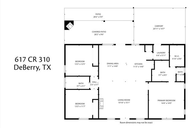 607 COUNTY ROAD 310, De Berry, TX 75639