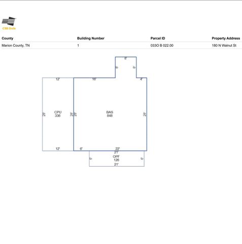 180 N Walnut Street, Whitwell, TN 37397
