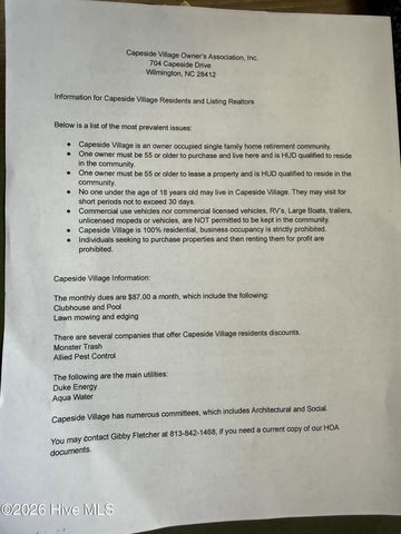 624 Capeside Drive, Wilmington, NC 28412