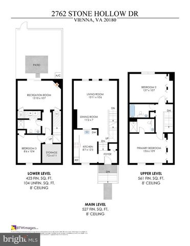 2762 STONE HOLLOW DR, Vienna, VA 22180