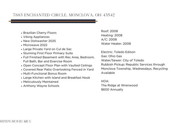 7883 Enchanted Circle, Monclova, OH 43542