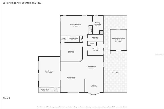 58 PARTRIDGE AVENUE, Ellenton, FL 34222