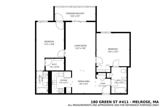 180 Green Street 411, Melrose, MA 02176