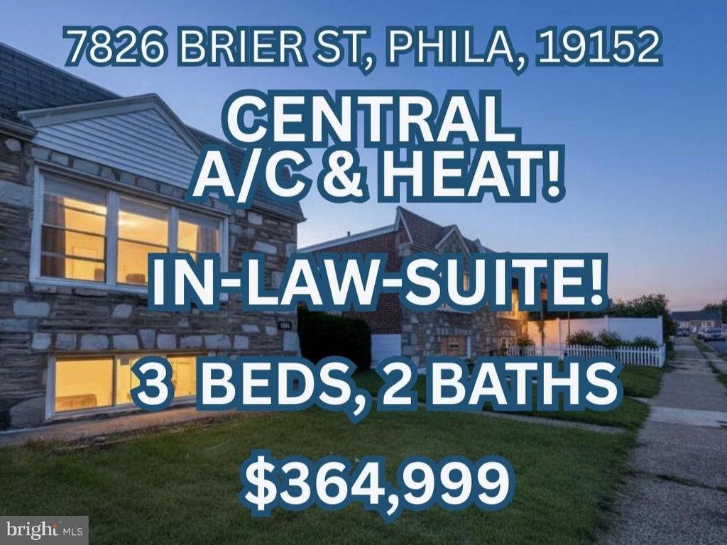 7826 BRIER ST, PHILADELPHIA, PA 19152 — exterior