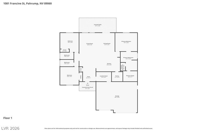 1081 Francine Street, Pahrump, NV 89060