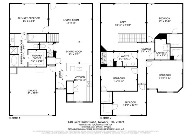 148 Point Rider Road, Newark, TX 76071