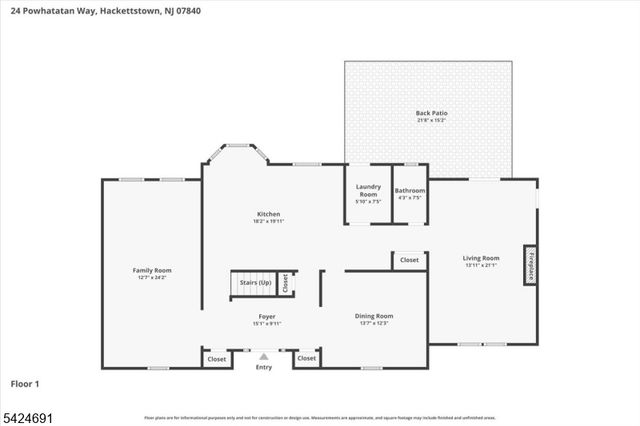 24 Powhatatan Way, Mount Olive Twp., NJ 07840