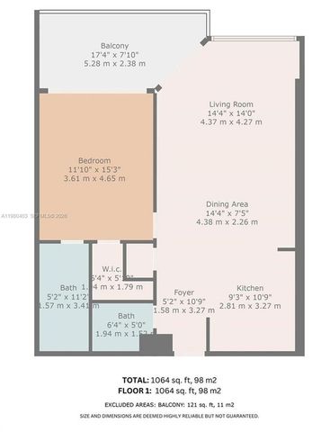 1901 Brickell Ave B1407, Miami, FL 33129