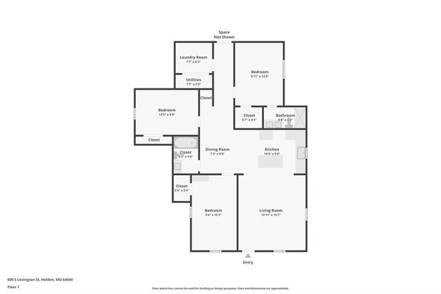 609 S Lexington Street, Holden, MO 64040