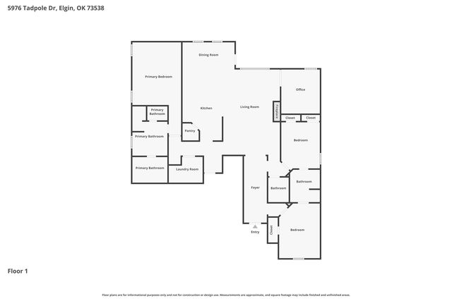 5976 NE Tadpole Dr, Elgin, OK 73538