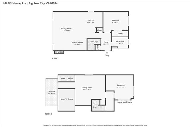 929 W Fairway, Big Bear City, CA 92314