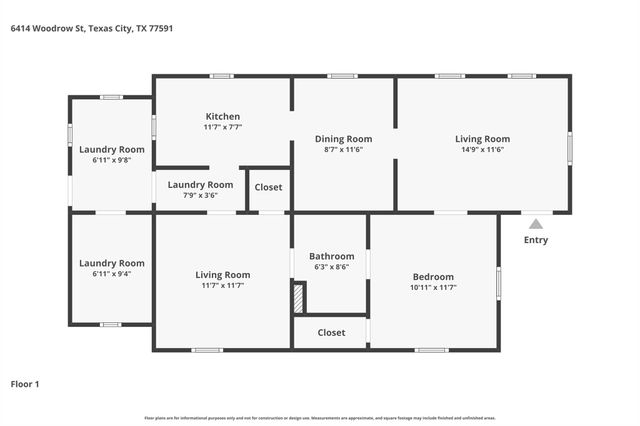 6414 Woodrow Street, Texas City, TX 77591