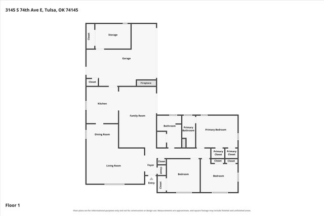 3145 S 74th East Avenue, Tulsa, OK 74145