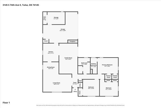 3145 S 74th East Avenue, Tulsa, OK 74145