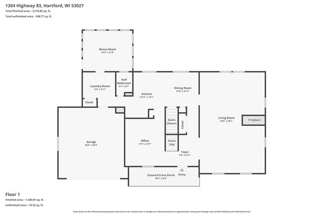 1204 State Highway 83, Hartford, WI 53027