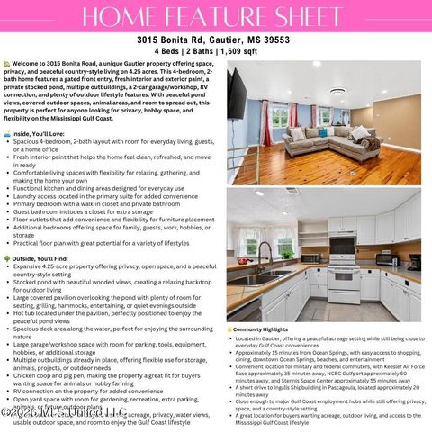 3015 Bonita Road, Gautier, MS 39553
