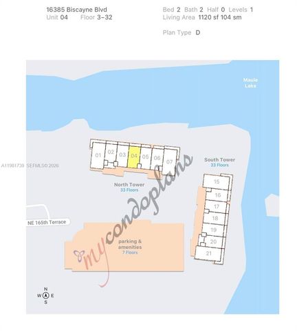 16385 Biscayne Blvd 1104, North Miami Beach, FL 33160