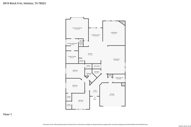 8919 BLACK FRST, Helotes, TX 78023